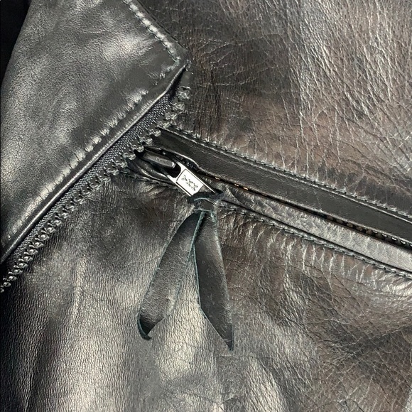 Alicia Herrera North Beach Leather Taupe Jacket - Picture 8 of 8